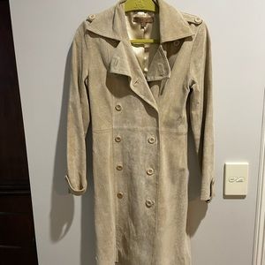 Suede Long Jacket- Arden B